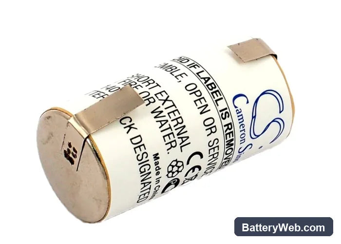 Philips HP1304 Replacement Battery, 1.2V, 3000mAh, Ni-MH 1