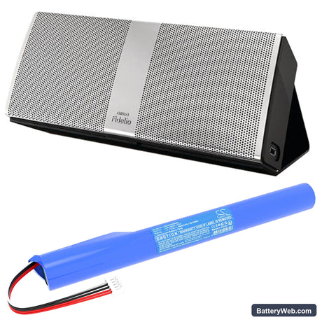 Philips Fidelio P9 Replacement Battery, 11.1V, 2600mAh, Li-ion 6