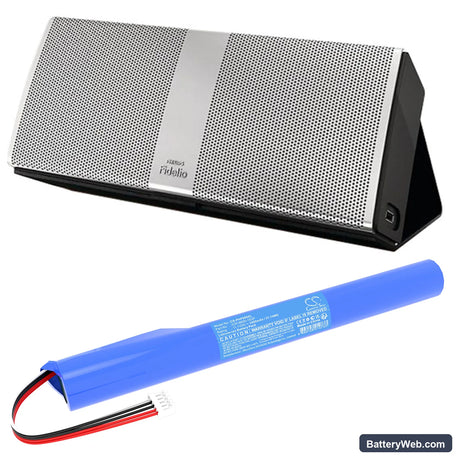 Philips Fidelio P9 Replacement Battery, 11.1V, 3400mAh, Li-ion 6