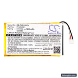 Philips S10A Replacement Battery, 3.7V, 1200mAh, Li-Polymer 3