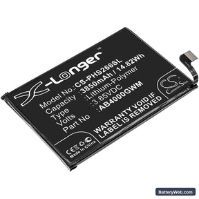 Philips Xenium S266 Replacement Battery, 3.85V, 3850mAh, Li-Polymer 1