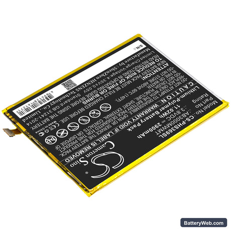 Philips Xenium S369 Replacement Battery, 3.8V, 2900mAh, Li-Polymer 2