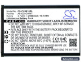 Philips S616 Replacement Battery, 3.7V, 2900mAh, Li-ion 1