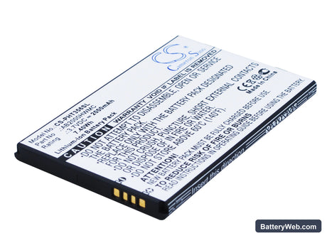 Philips Xenium T3566 Replacement Battery, 3.7V, 2000mAh, Li-ion 1