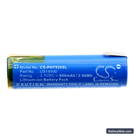 Philips AT750 Replacement Battery, 3.7V, 800mAh, Li-ion 3
