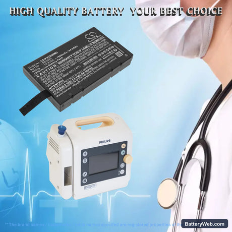Philips Suresigns V24E Replacement Battery, 10.8V, 7800mAh, Li-ion 1