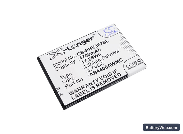 Philips Xenium V387 Replacement Battery, 3.7V, 4700mAh, Li-Polymer 1