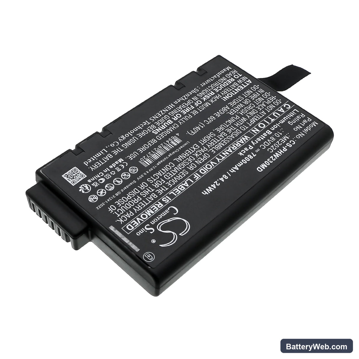 Philips PageWriter TC20 Replacement Battery, 10.8V, 7800mAh, Li-ion 2