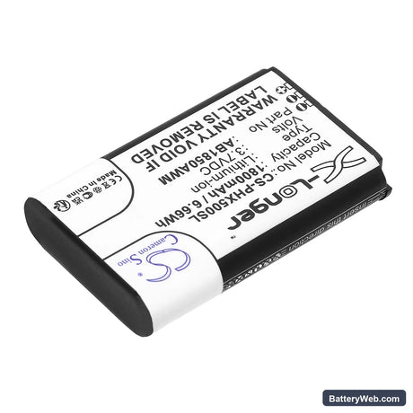 Philips Xenium X500 Replacement Battery, 3.7V, 1800mAh, Li-ion 2