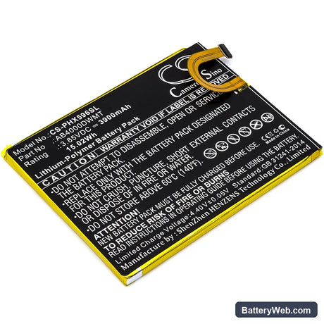 Philips Xenium X596 Replacement Battery, 3.85V, 3900mAh, Li-Polymer 1