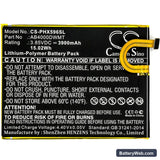 Philips Xenium X596 Replacement Battery, 3.85V, 3900mAh, Li-Polymer 3