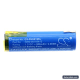 Philips HX6100 series Replacement Battery, 3.7V, 800mAh, Li-ion 3