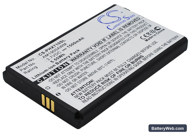 Philips Xenium X710 Replacement Battery, 3.7V, 1500mAh, Li-ion 1