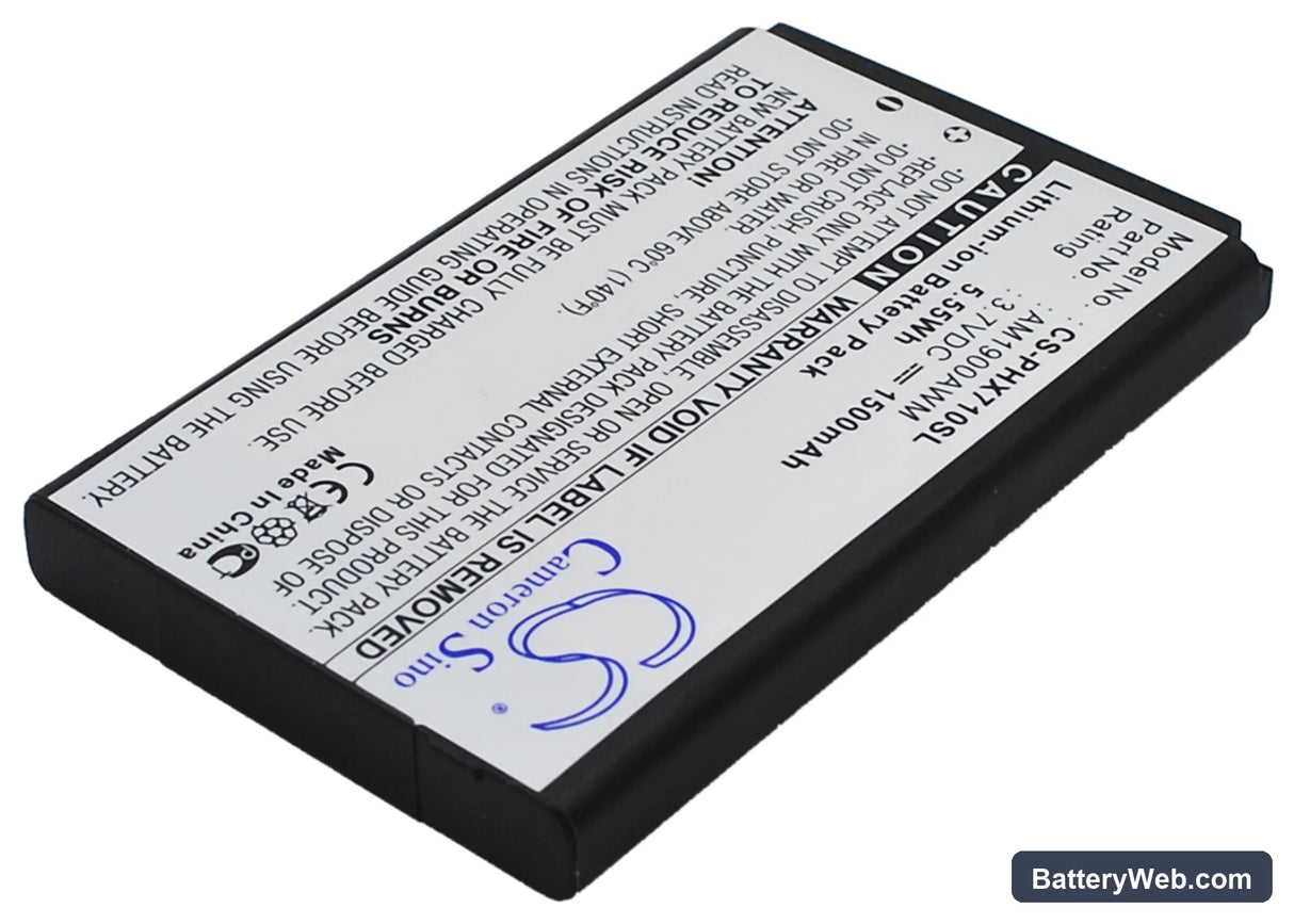 Philips Xenium X710 Replacement Battery, 3.7V, 1500mAh, Li-ion 2