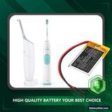 Philips Airfloss Pro Replacement Battery, 3.7V, 300mAh, Li-Polymer 5