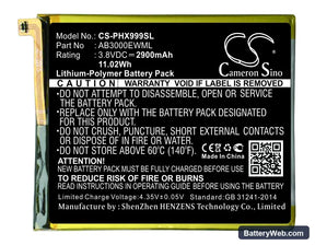 Philips I999 Replacement Battery, 3.8V, 2900mAh, Li-Polymer 1