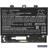 Peaktech 1360 Replacement Battery, 3.7V, 20400mAh, Li-ion 3