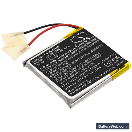 Plantronics Voyager Focus B825 Replacement Battery, 3.7V, 360mAh, Li-Polymer 1