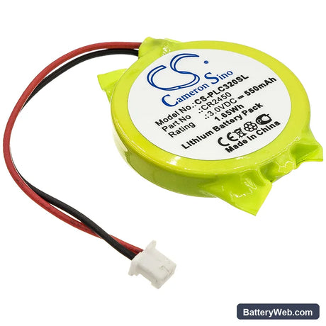Panasonic FP-X series controllers Replacement Battery, 3V, 550mAh, Lithium 1