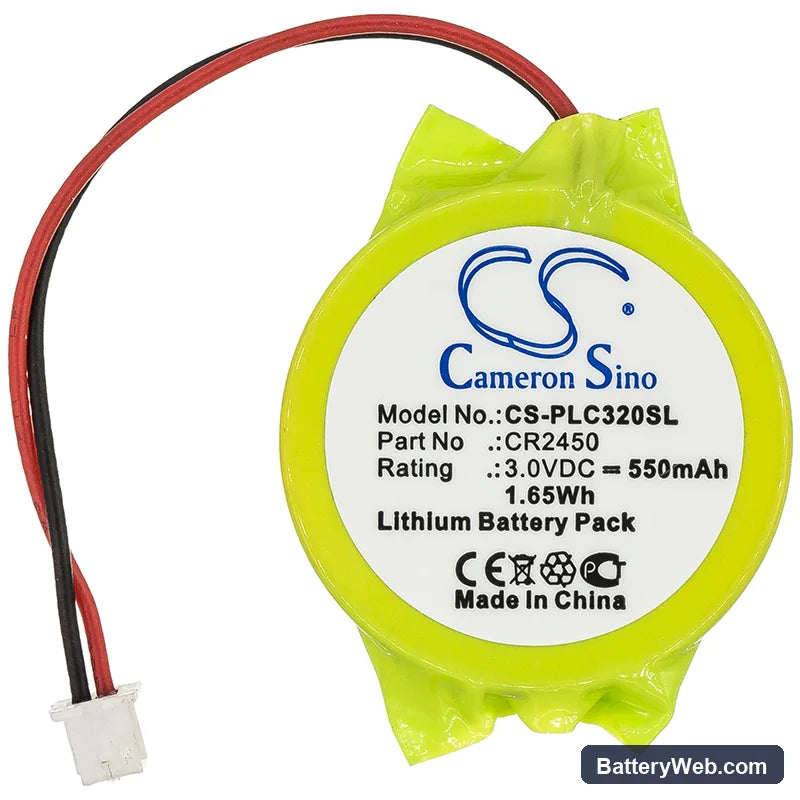 Panasonic FP-X series controllers Replacement Battery, 3V, 550mAh, Lithium 3