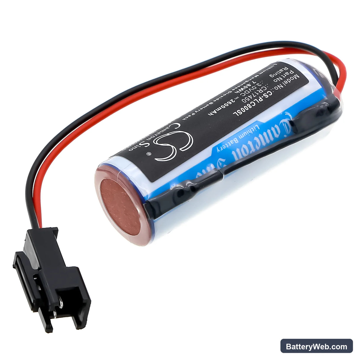 Sanyo CR8.L Replacement Battery, 3V, 2600mAh, Li-MnO2 2
