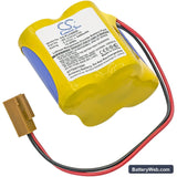 Fanuc 18-T series programmable logic controllers Replacement Battery, 6V, 2400mAh, Li-MnO2 1
