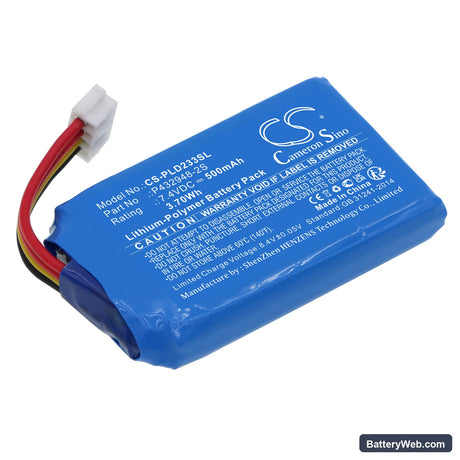 LG PD233 Replacement Battery, 7.4V, 500mAh, Li-Polymer 1