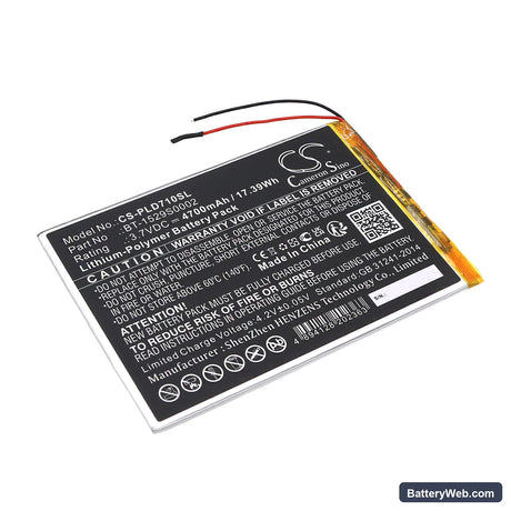 Polaroid MID1047 Replacement Battery, 3.7V, 4700mAh, Li-Polymer 1