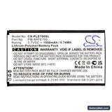 Plum E700 Replacement Battery, 3.7V, 1550mAh, Li-Polymer 3