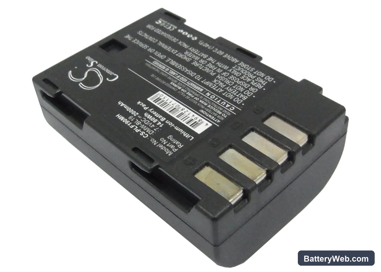Panasonic Lumix DMC-GH3 Replacement Battery, 7.4V, 2000mAh, Li-ion 2