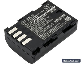 Panasonic Lumix DMC-GH3 Replacement Battery, 7.4V, 1600mAh, Li-ion 1