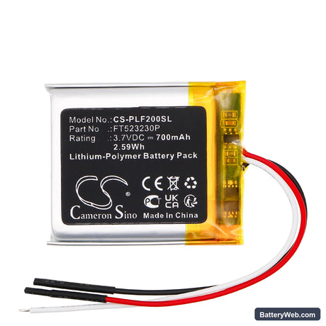 Plantronics Voyager Focus 2 Replacement Battery, 3.7V, 700mAh, Li-Polymer 3