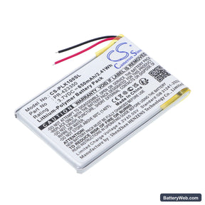 Plantronics K100 Replacement Battery, 3.7V, 650mAh, Li-Polymer 1