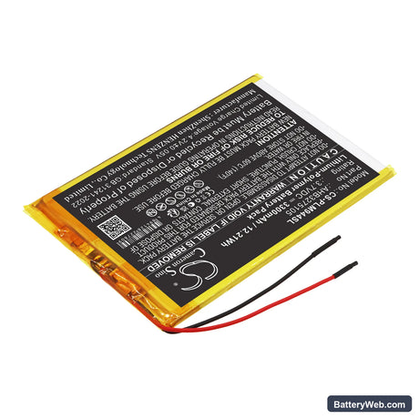 Polaroid MIDB944PXE Replacement Battery, 3.7V, 3300mAh, Li-Polymer 2