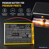 Polaroid MIDB944PXE Replacement Battery, 3.7V, 3300mAh, Li-Polymer 6