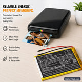 Polaroid MIDB944PXE Replacement Battery, 3.7V, 3300mAh, Li-Polymer 7