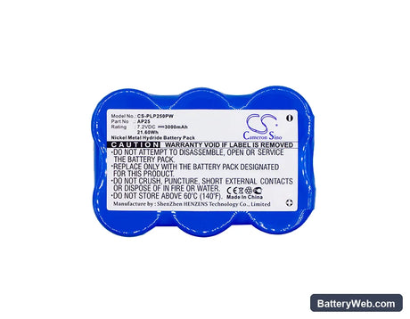 Pellenc AP25 Replacement Battery, 7.2V, 3000mAh, Ni-MH 3