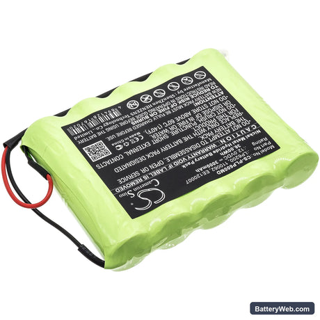 Physio-Control Lifepak 6 Replacement Battery, 12V, 3000mAh, Ni-MH 2