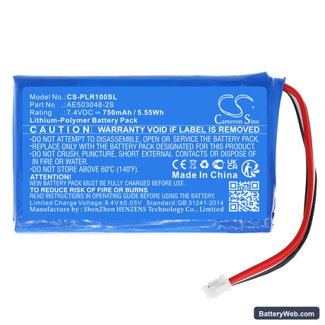 Polaroid Zip Replacement Battery, 7.4V, 750mAh, Li-Polymer 3