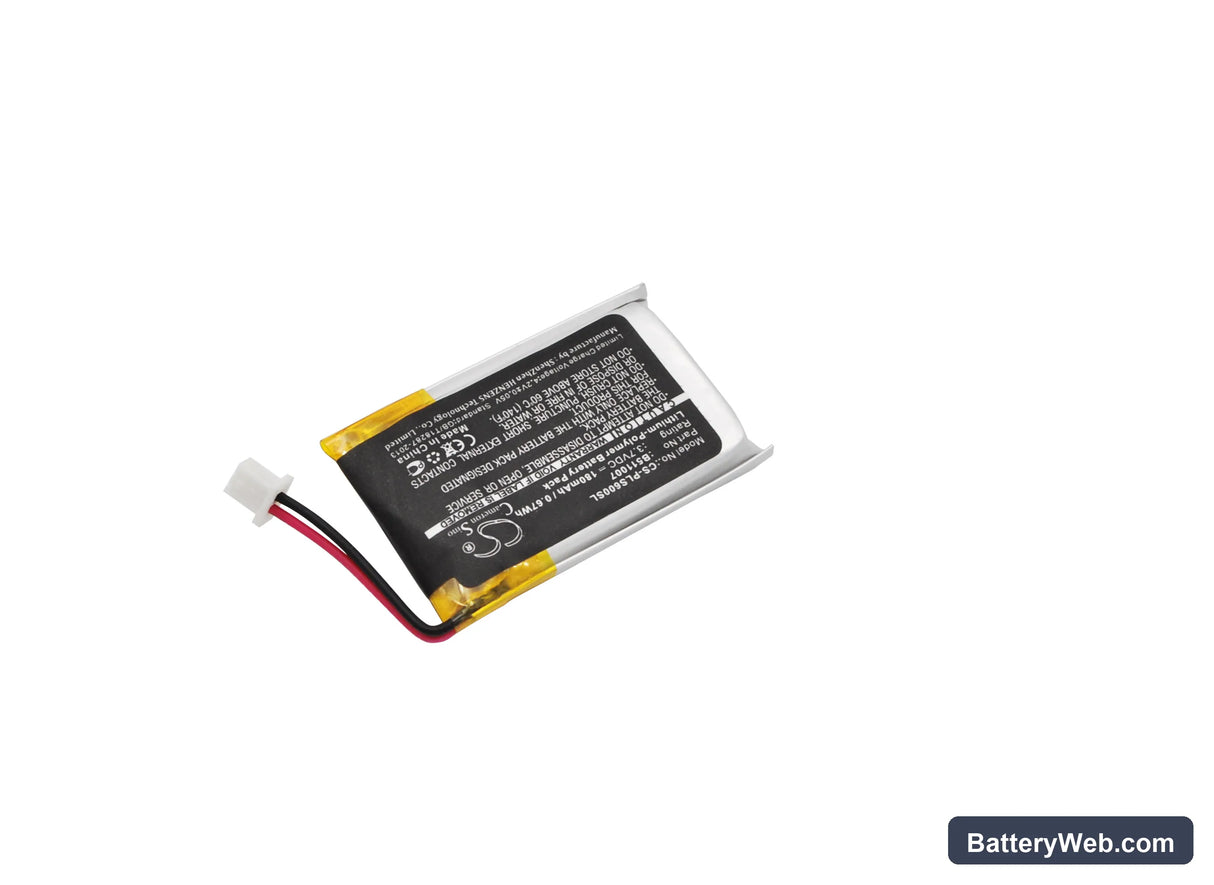 Plantronics CS60 Replacement Battery, 3.7V, 180mAh, Li-Polymer 2