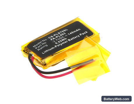 Plantronics CS70 Replacement Battery, 3.7V, 140mAh, Li-Polymer 1