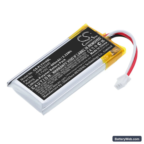 Plantronics Backbeat Fit 3100 Wireless Charging Case Replacement Battery, 3.7V, 600mAh, Li-Polymer 1