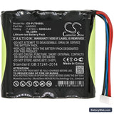 Platinum Tools T66006B Replacement Battery, 7.4V, 6800mAh, Li-ion 3