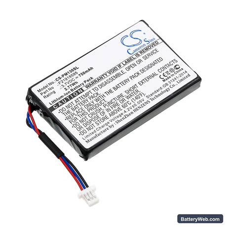 Palm M130 Replacement Battery, 3.7V, 750mAh, Li-ion 1