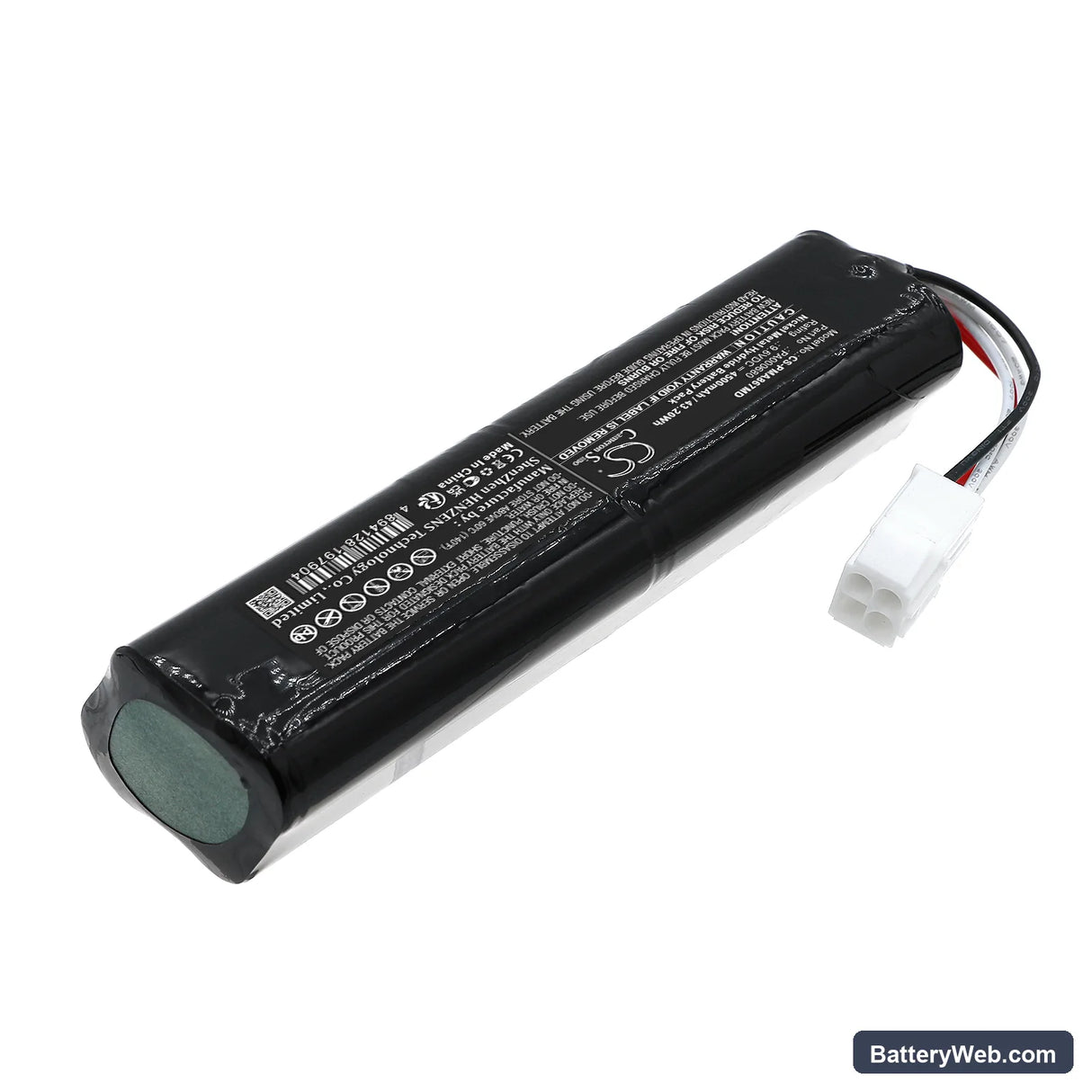 PM Atemschutz PA-A867-NG Replacement Battery, 9.6V, 4500mAh, Ni-MH 2