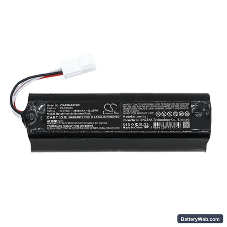 PM Atemschutz PA-A867-NG Replacement Battery, 9.6V, 4500mAh, Ni-MH 3