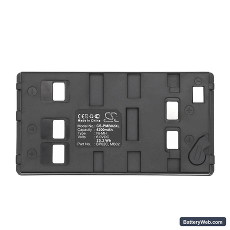 Pentax R100 Replacement Battery, 6V, 4200mAh, Ni-MH 5