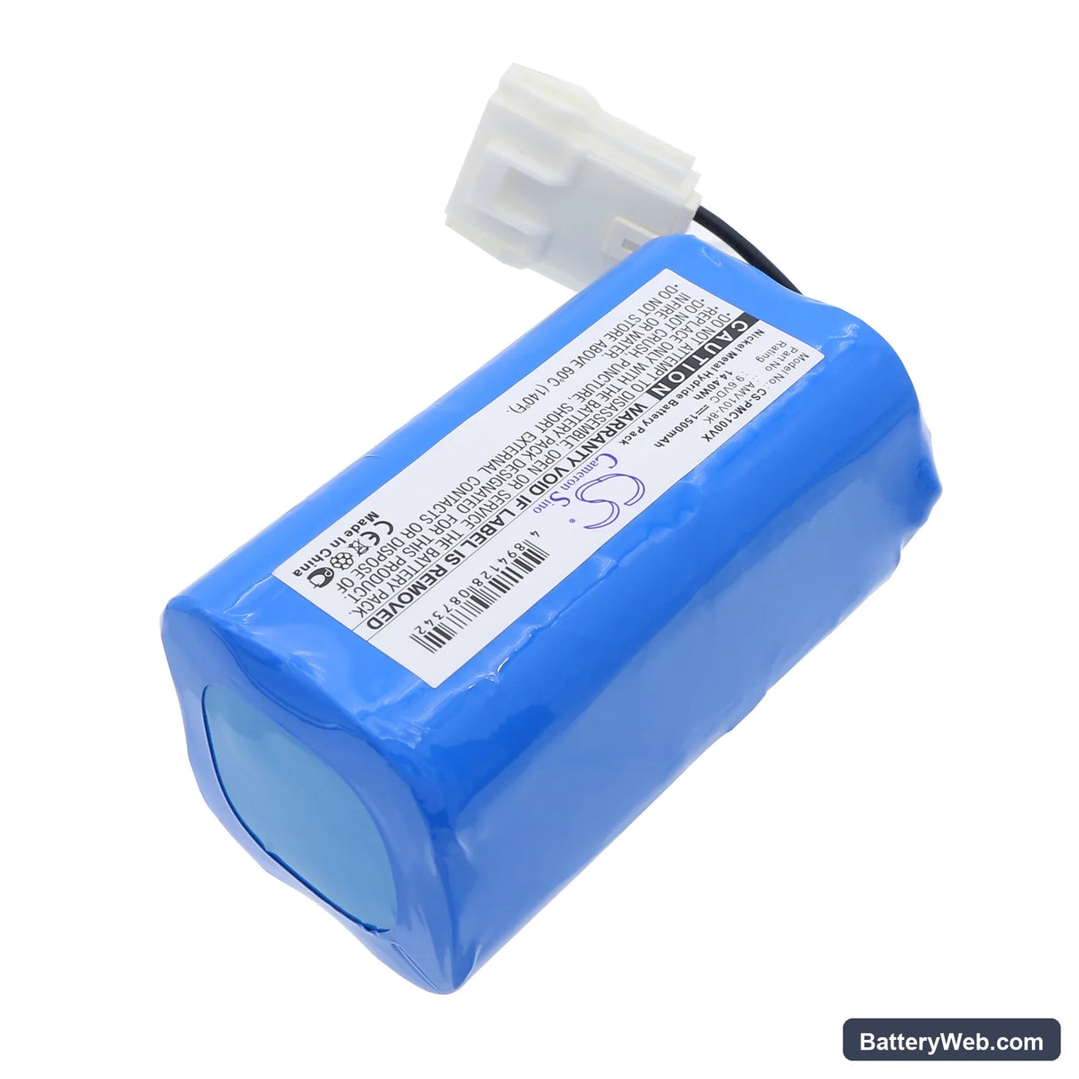 Panasonic MC-B10P Replacement Battery, 9.6V, 1500mAh, Ni-MH 2