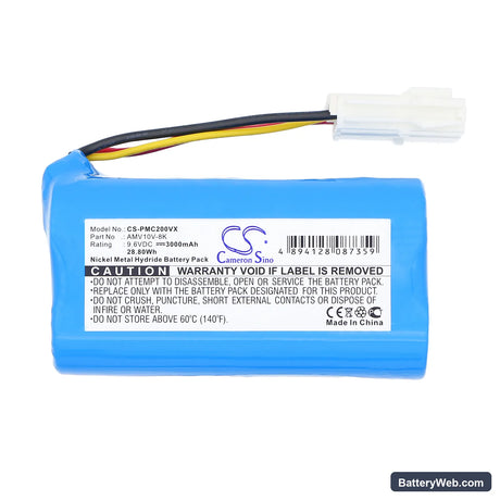 Panasonic MC-B10P Replacement Battery, 9.6V, 3000mAh, Ni-MH 3