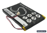 Palm Tungsten E2 Replacement Battery, 3.7V, 900mAh, Li-Polymer 3